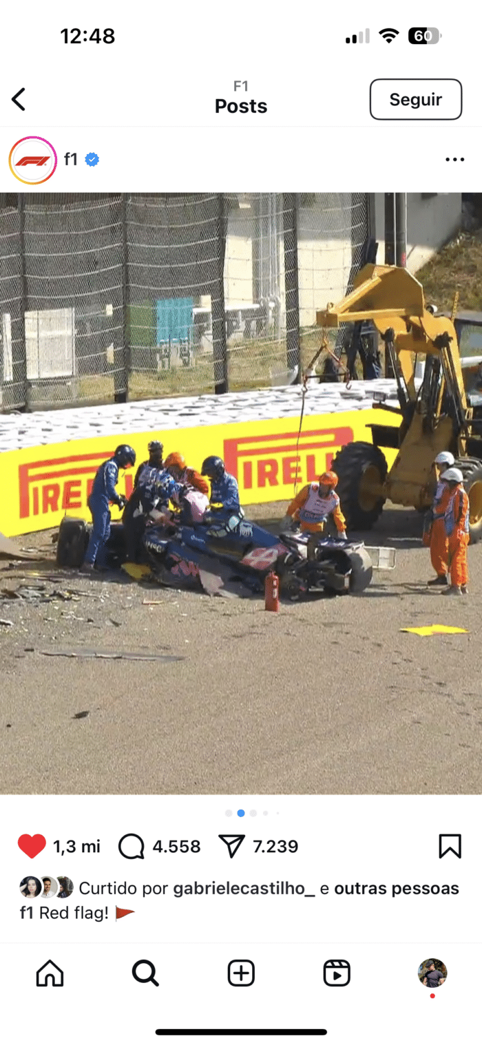 Piloto da Alpine sofre grave acidente durante treino para o GP do Japão