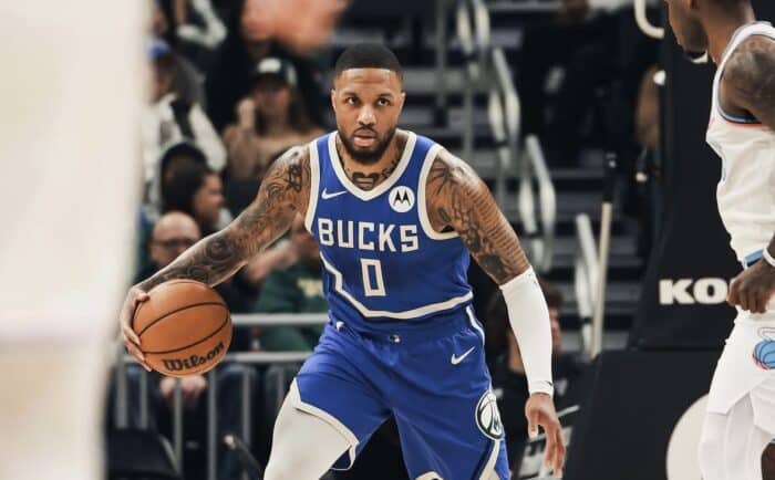 Lillard evolui e pode ser relacionado para Milwaukee Bucks x Indiana Pacers