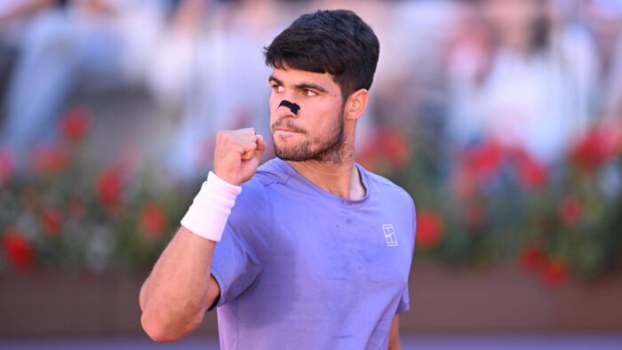 Alcaraz vence Sinner por 2 a 0 e é campeão do Masters 1000 de Roma