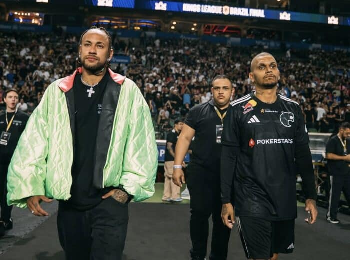 Mesmo com derrota do Santos, Neymar comparece em título da Fúria na Kings League