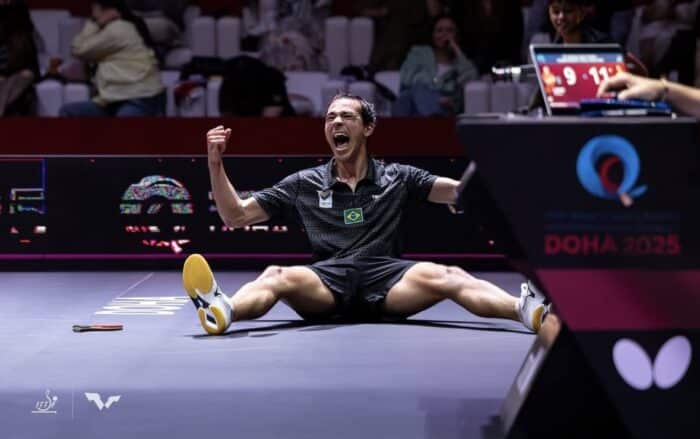 Hugo Calderano conquista medalha de prata e faz história no Mundial de Tênis de Mesa