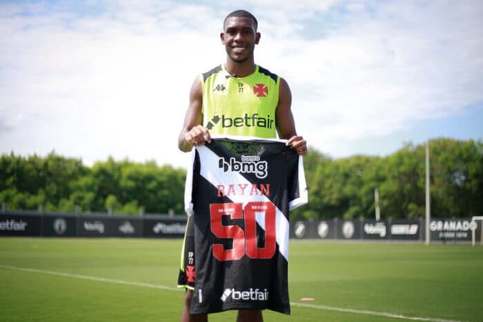 Vasco veta convocação de Rayan para o Mundial Sub-20