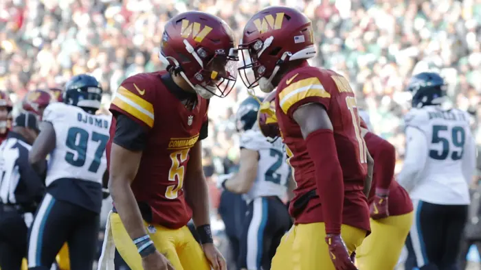 Washington Commanders perde Jayden Daniels e Terry McLaurin para o final de semana
