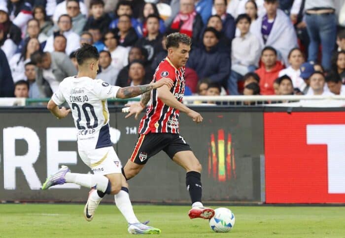 Enzo Díaz treina com o elenco às vésperas de jogo contra o Mirassol - São Paulo
