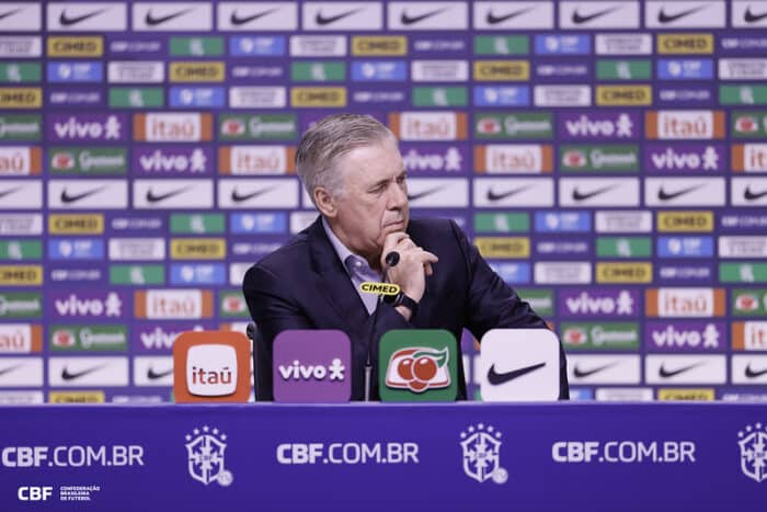 Carlo Ancelotti anuncia lista de convocados para amistosos da Seleção Brasileira